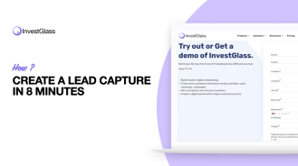 Captura de leads com InvestGlasss