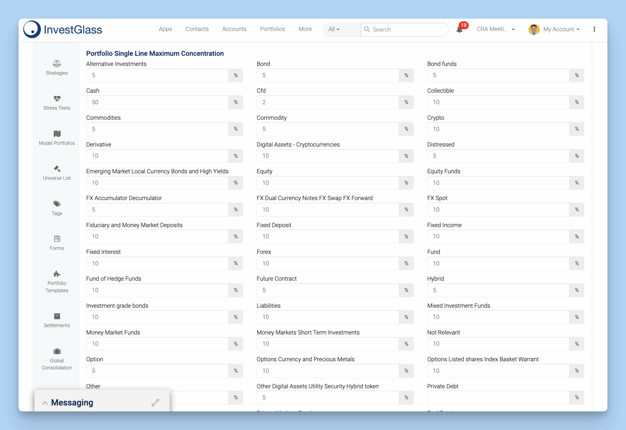 InvestGlass Concentraton