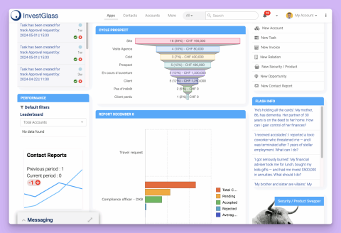 InvestGlass investor portal