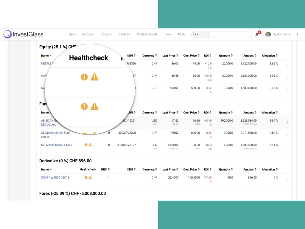 InvestGlass Portfolio Management com Testes de Adequação