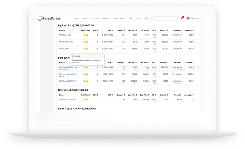 Portfoliomanagement-System InvestGlass