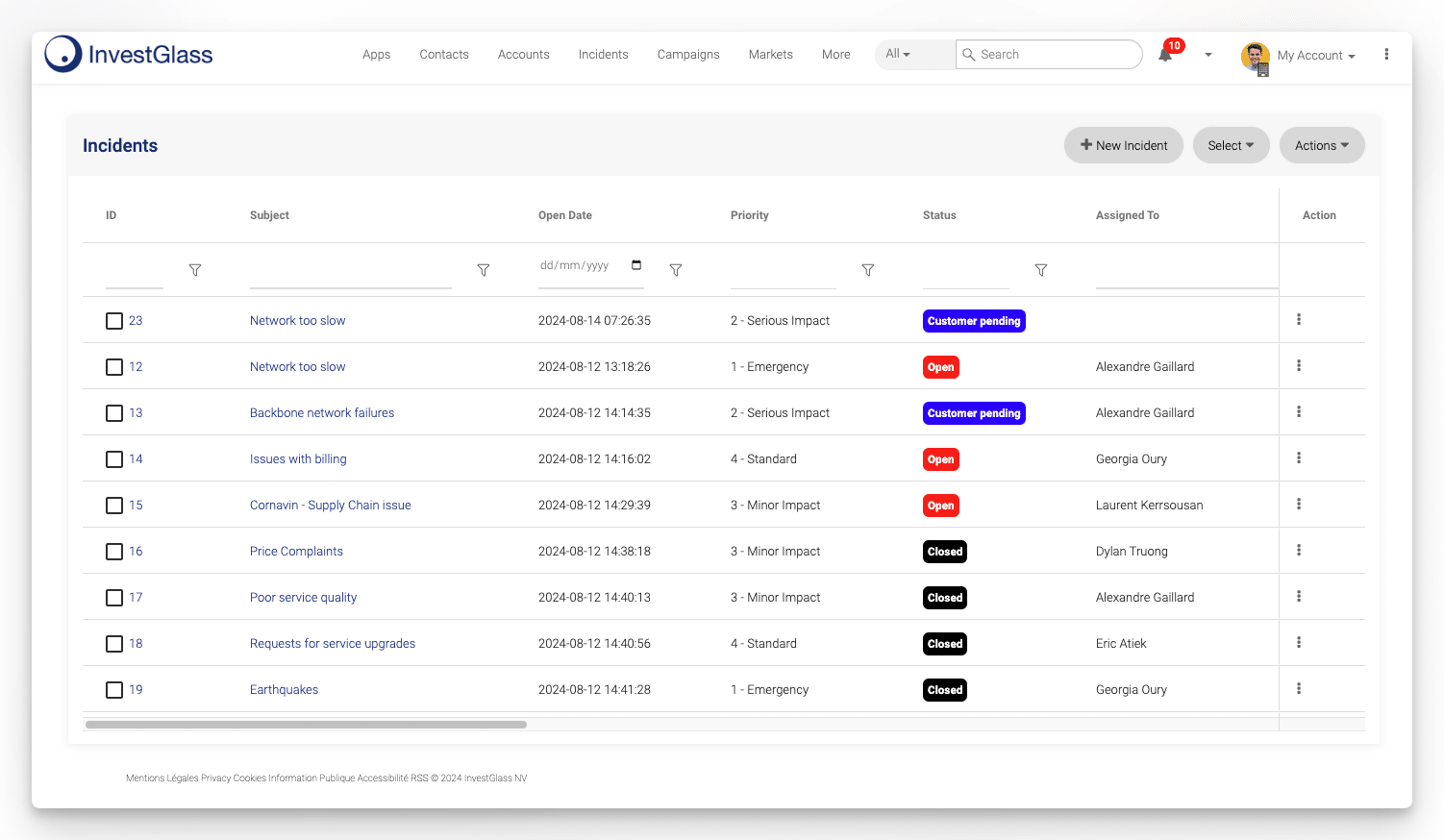 Incident Management Software InvestGlass incident-management-software-investglass