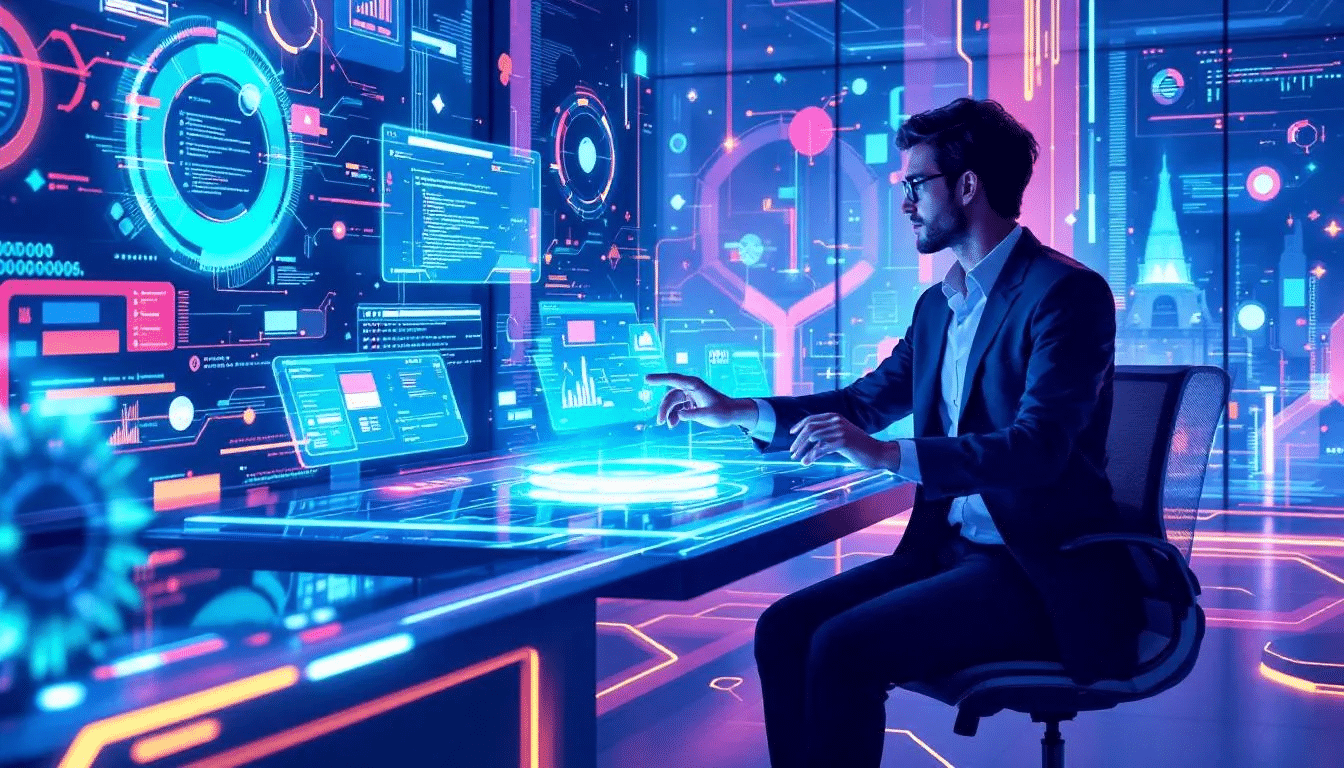 A sales rep personalizing outreach using AI tools.