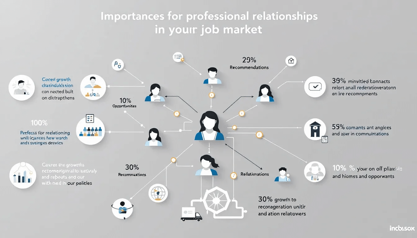 A visual representation of choosing the right professional references for job applications.