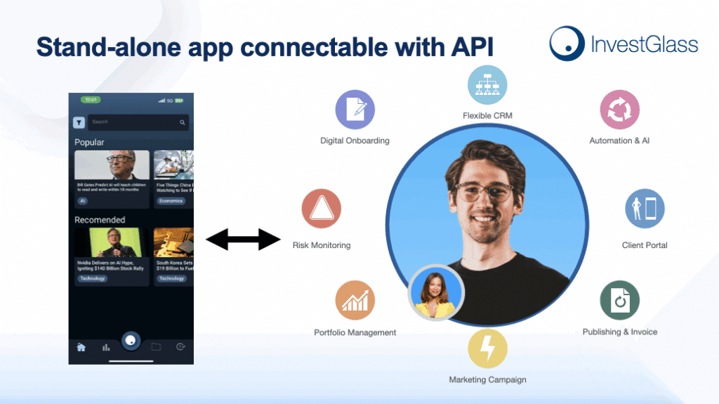 InvestGlass API to Kleber Banking App
