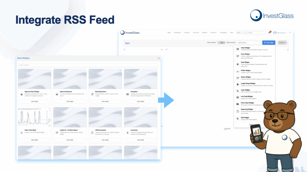 Integrate RSS Feed with InvestGlass