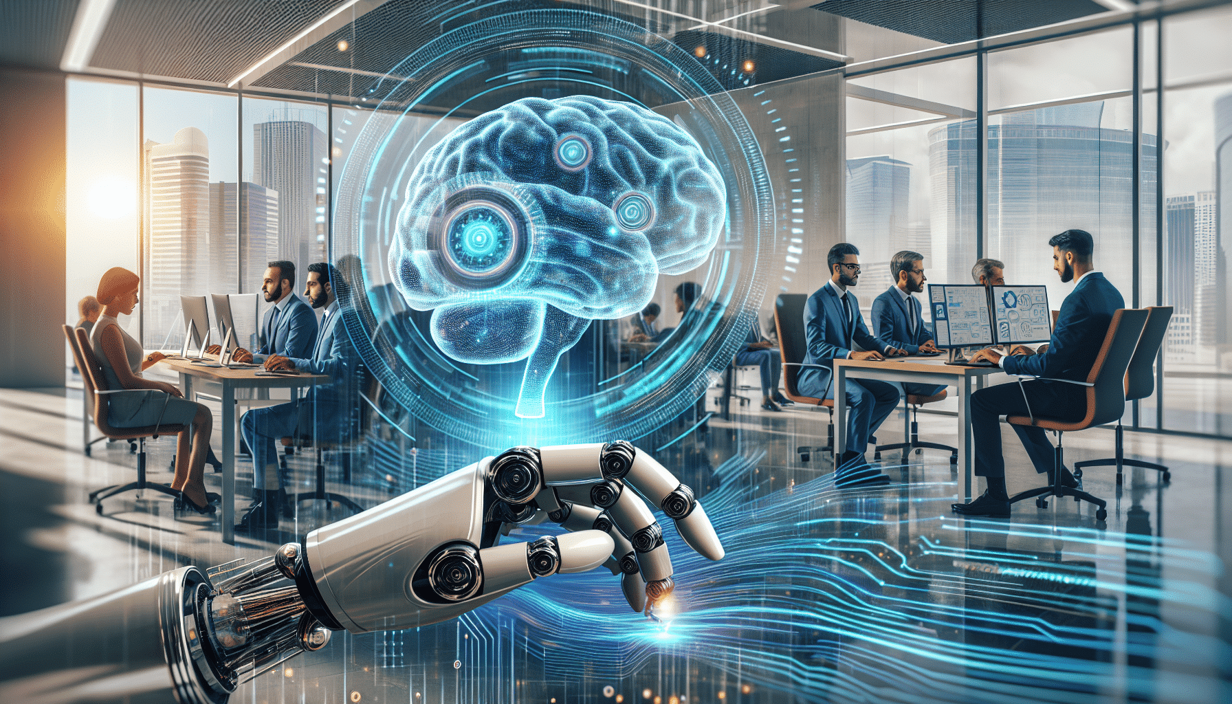 Illustration of intelligent automation in insurance