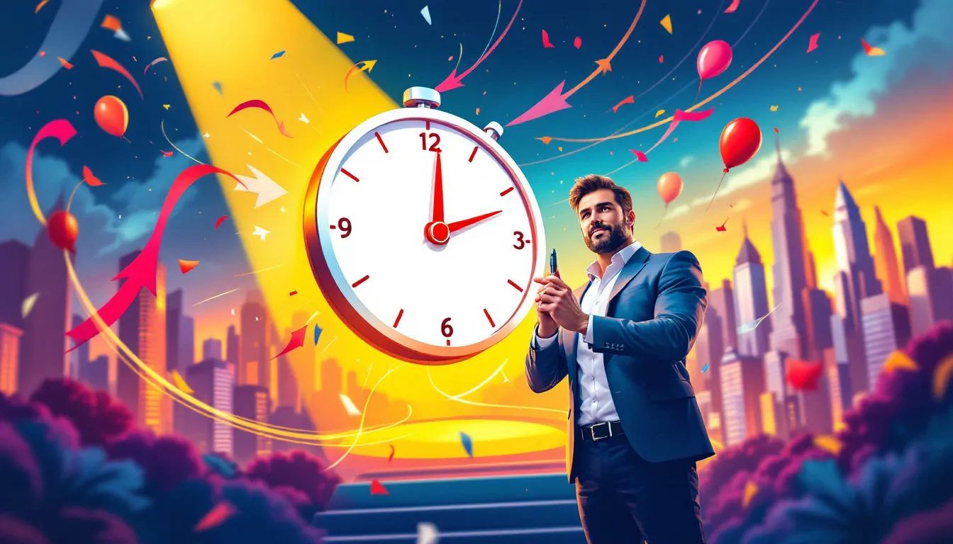 A graphic illustrating the concept of creating a sense of urgency in sales, emphasizing the importance of timely decision-making.