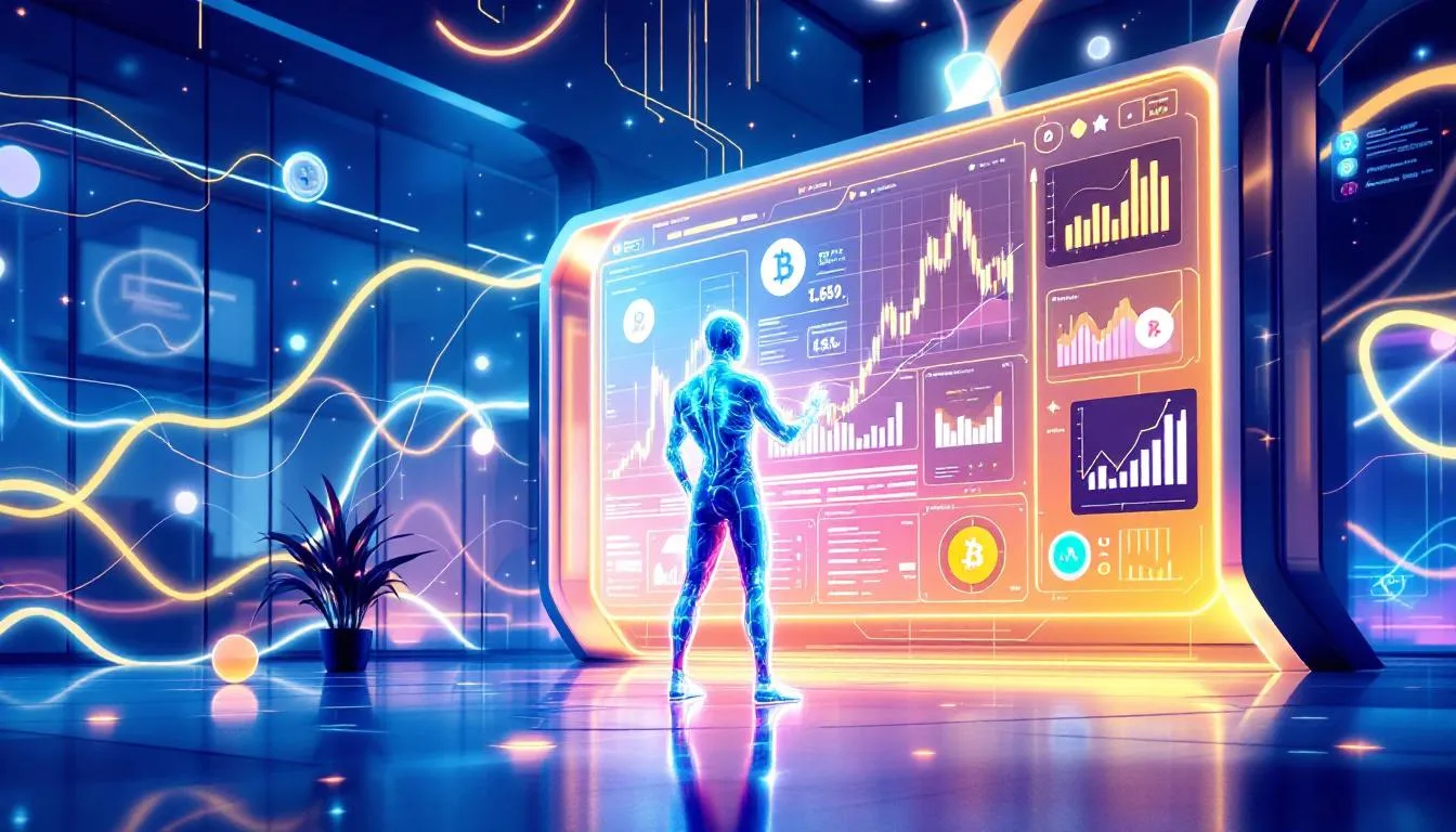 A visual representation of a crypto broker facilitating transactions in the crypto market.