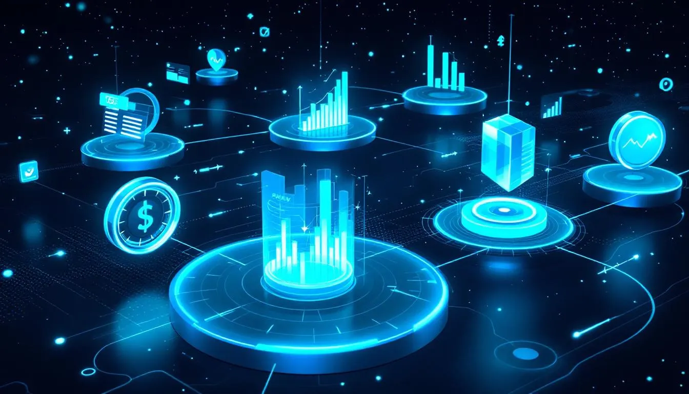 An illustration depicting various cryptocurrency exchange platforms in a digital landscape.