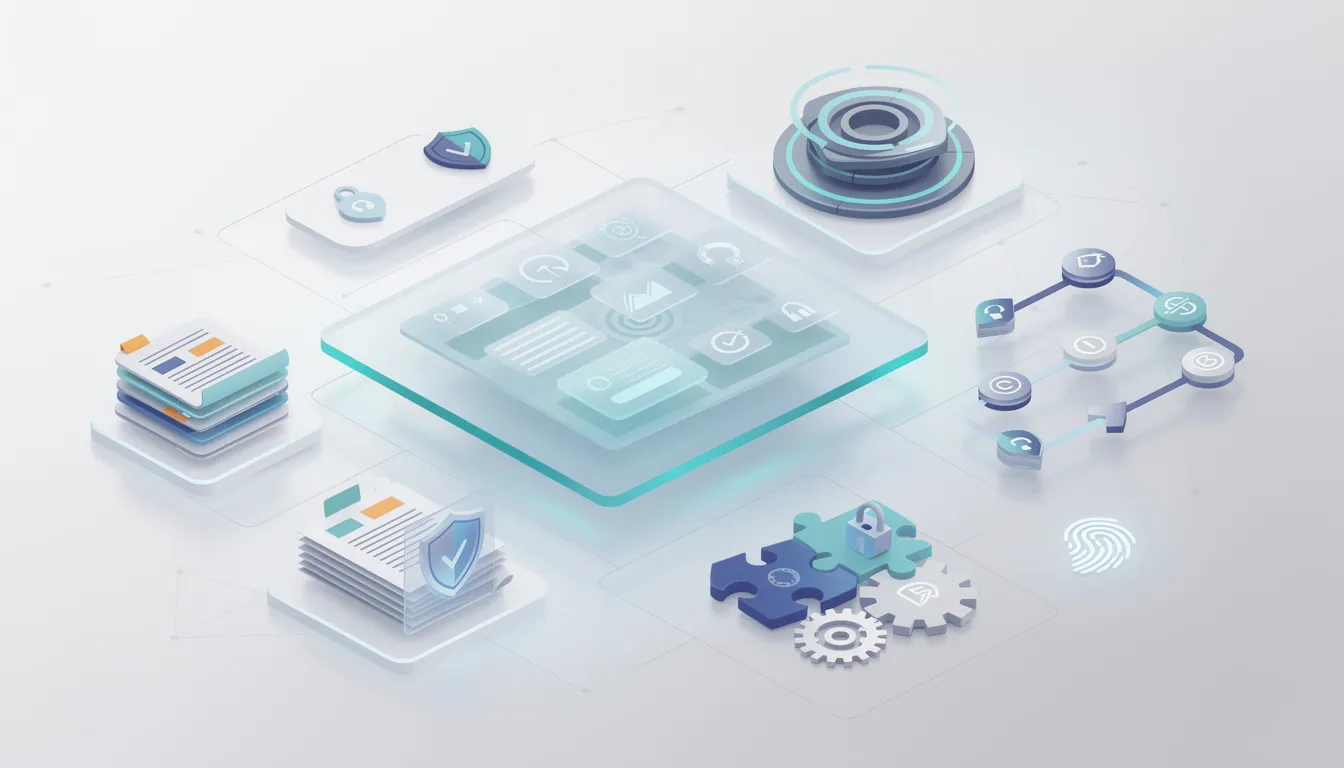 A visual representation of key features to look for in compliance management software.