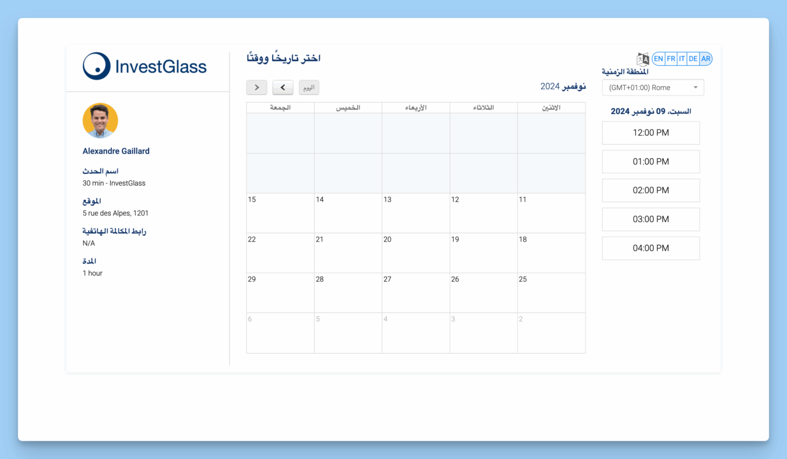 InvestGlass Kalender Meertalig