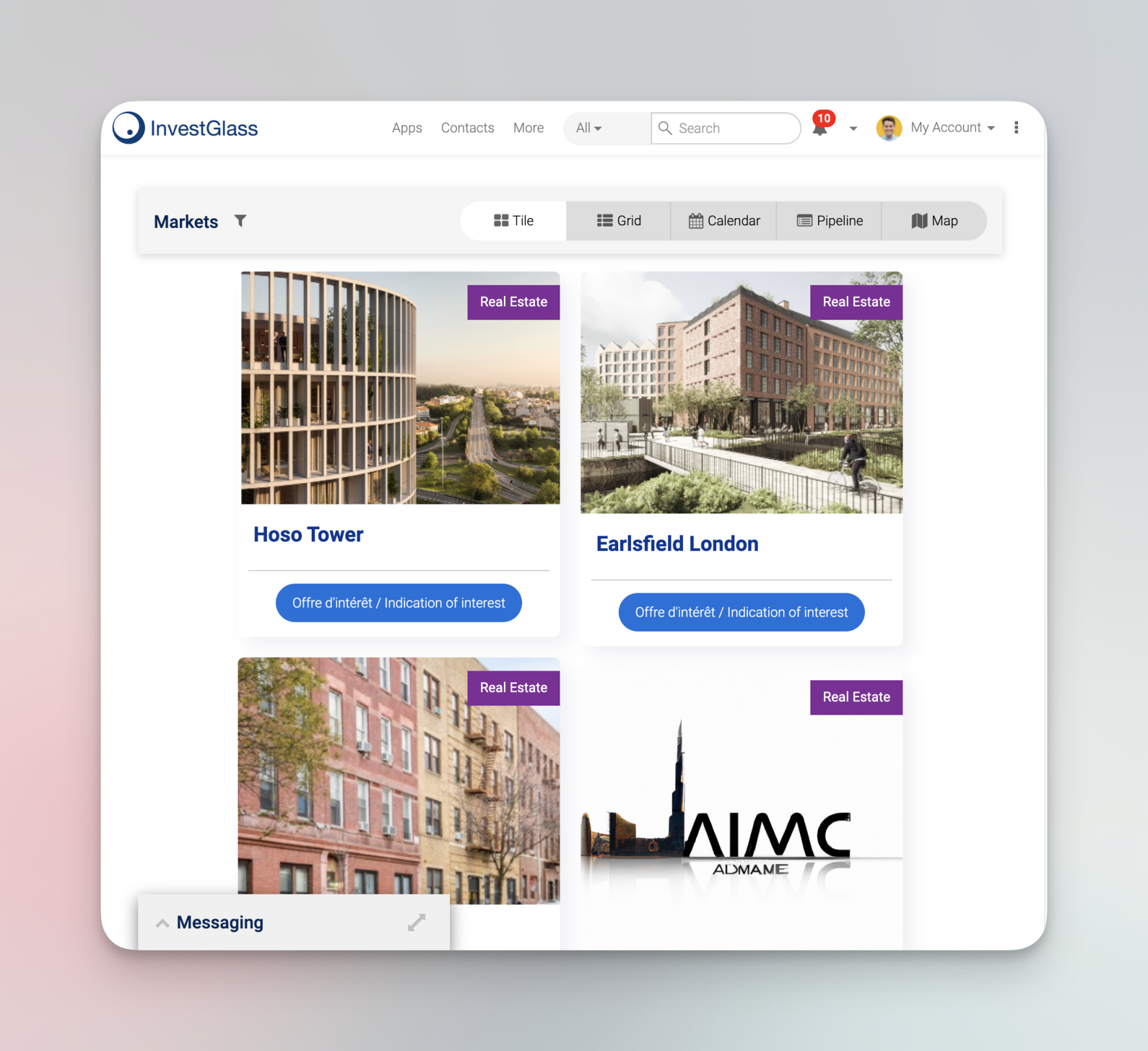 InvestGlass Anlegerportal